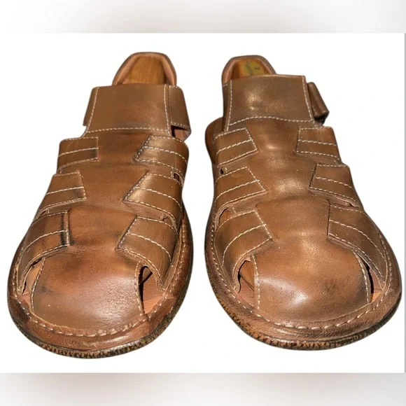 Bacco Bucci Fisherman Leather Dad Sandals Men’s‎ Size 13 Brown Comfort Casual